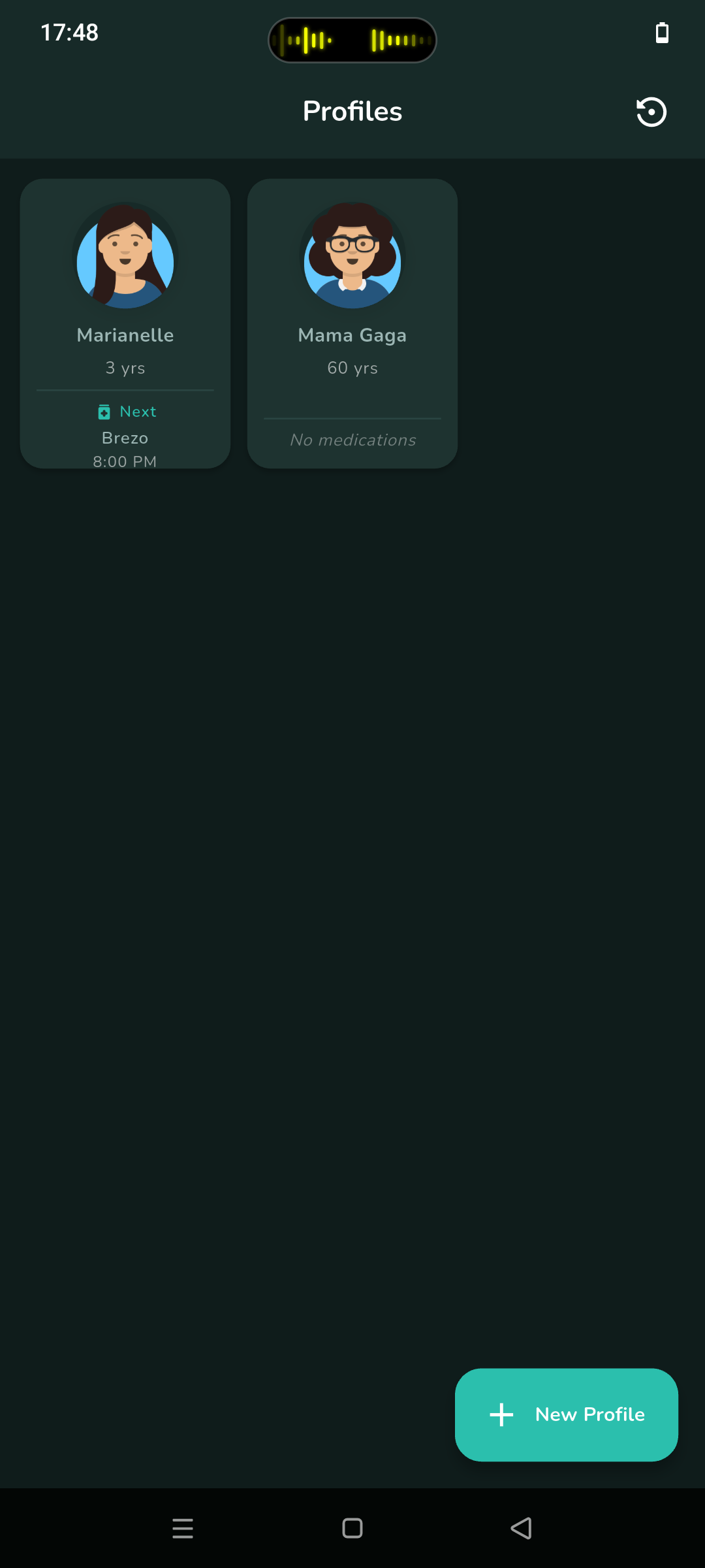 MedTrack App - Profiles