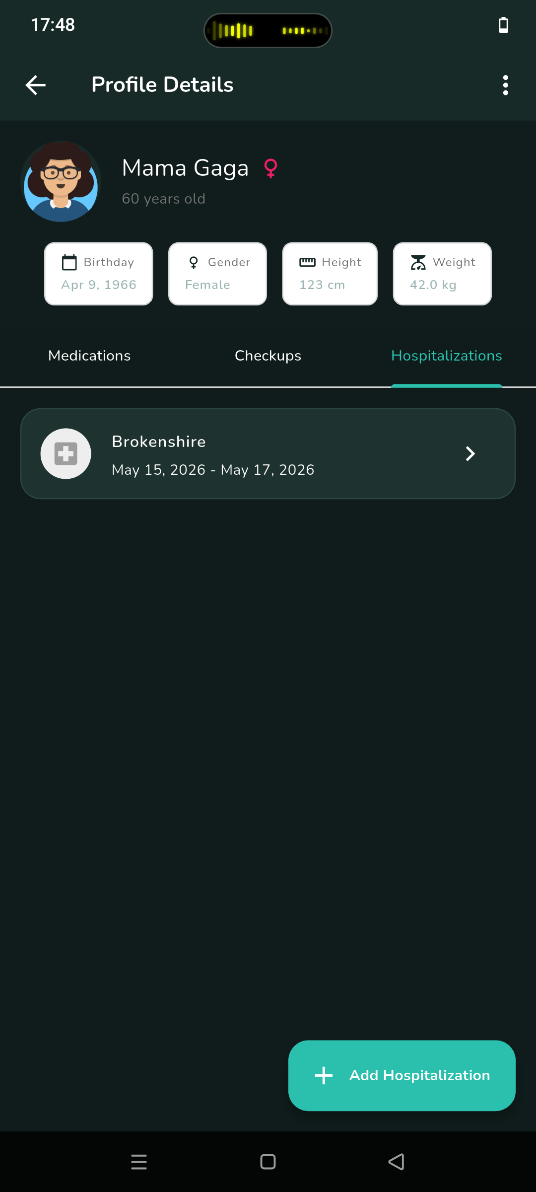 MedTrack App - Checkups
